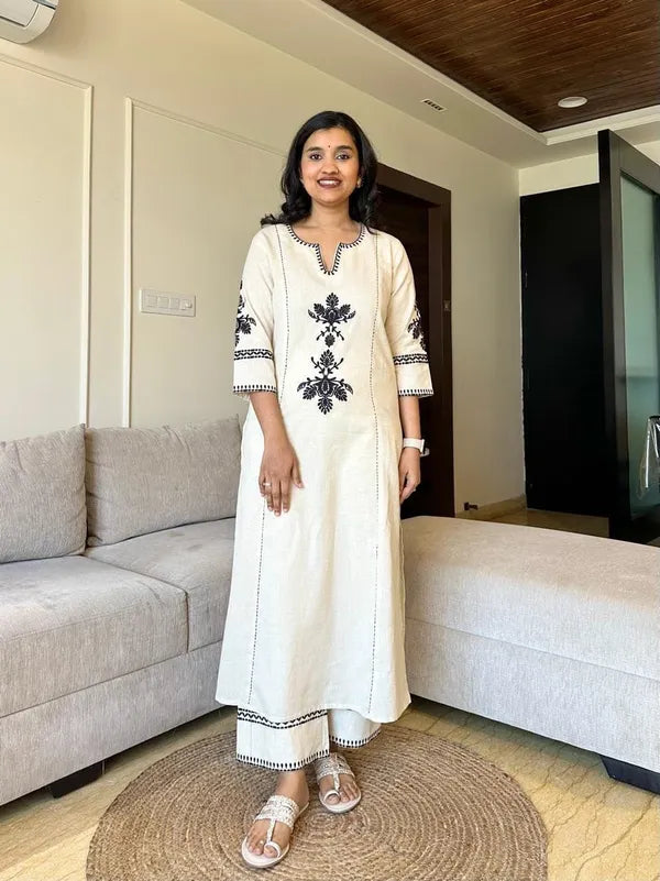 Kurta Gulista Embroidered Palazzo Set