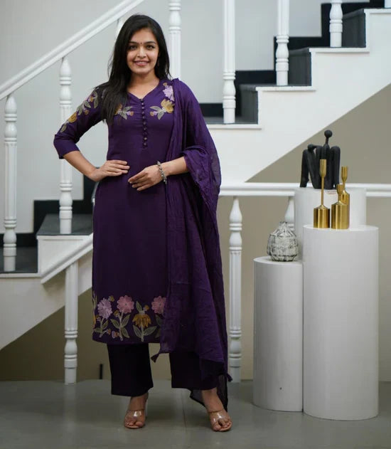 Pure Cotton Kurti With Embroidery Work For Women